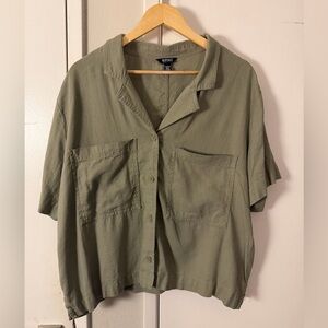 Buffalo David Bitton Olive Shirt